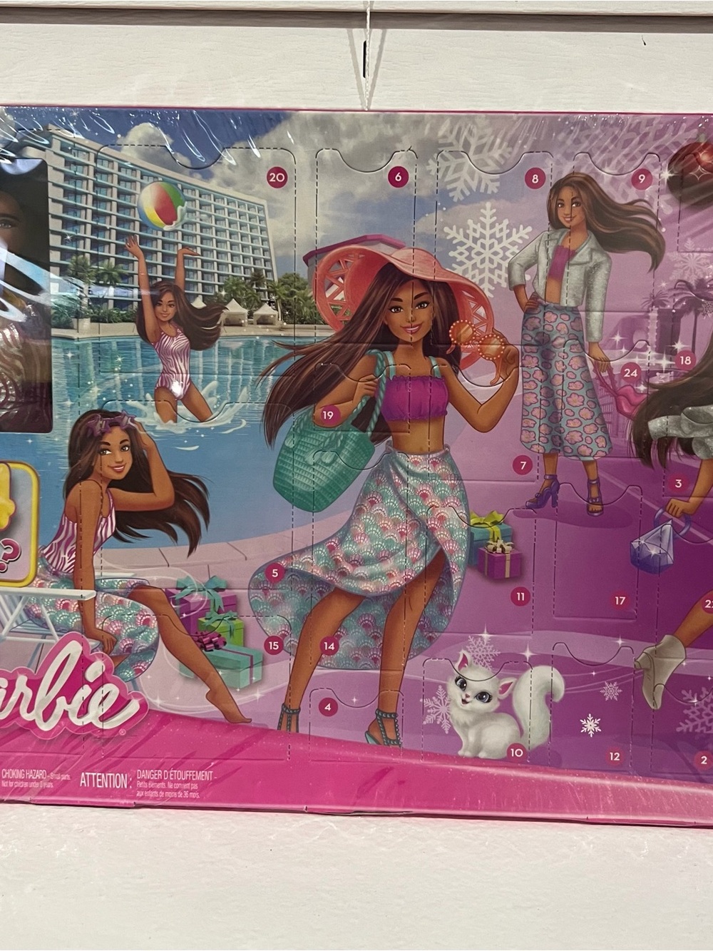 Barbie Pink & Teal Poolside Fashion Doll Scene